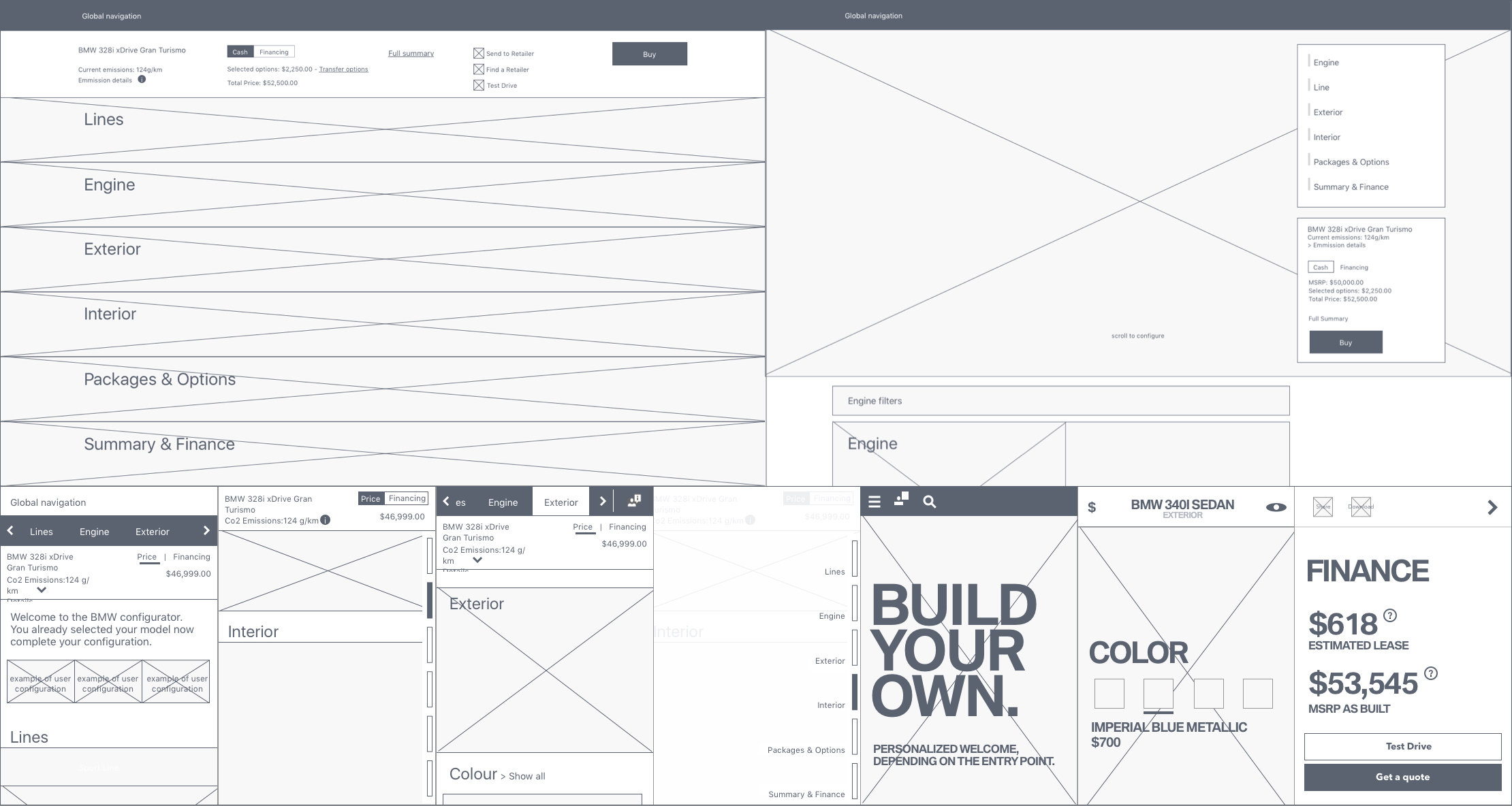 BMW Wireframe details